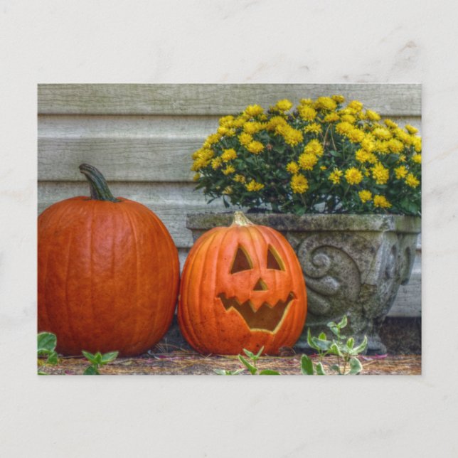 Cartão de Posto de Cena de outono (Frente)