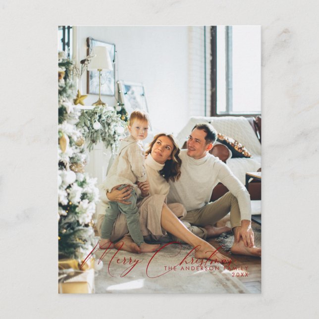 Cartão de Posto de Férias de Foto (Frente)