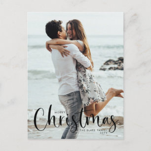 Cartão de Posto de fotos de feriado Natal modern