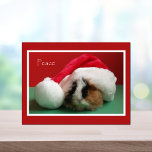 Cartão de Posto de Porcos de Natal legal<br><div class="desc">Cartões postais de Natal são uma forma excelente de enviar um cartões de natal. Se você ama cobaias,  este cartão seria perfeito para seus cartões de natal. Copyright Legal Cavy Guiné Compro Porco</div>