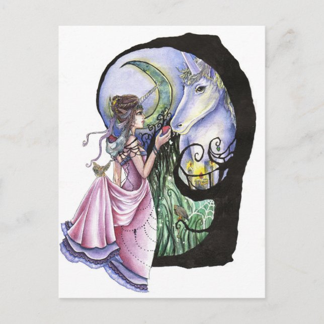 Cartão de Posto de Reunião Ligado à Lua (Frente)