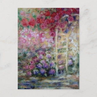 Cartão de Posto de Rosas dançantes