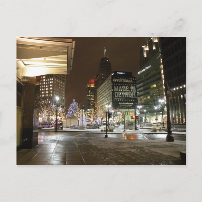 Cartão de Posto Detroit Michigan (Frente)