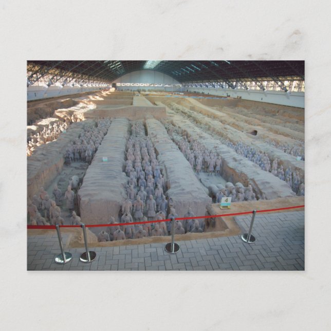 Cartão de Posto dos Guerreiros Terra Cotta (Frente)