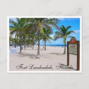 Cartão de Posto Fort Lauderdale Beach Florida