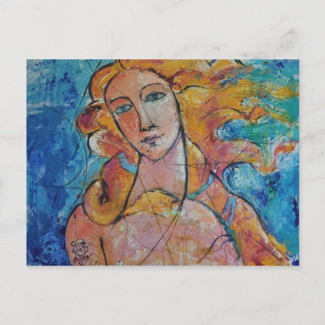 Cartão de posto horizontal de beleza eterna (Frente)