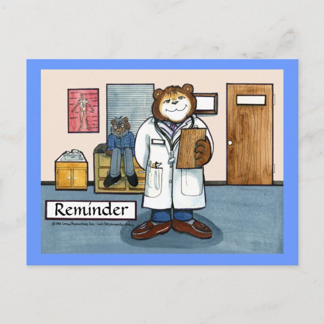 Cartão de Posto Lembrete de Compromisso Médico (Frente)