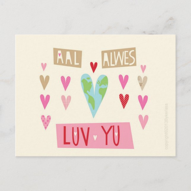 Cartão de posto LOVE Northumbrian (Frente)