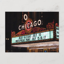 Cartão de Posto Marquee do Chicago Theater