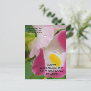 CARTÃO DE posto PARA FILHAS DIA