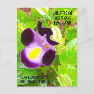 CARTÃO DE posto PARA FILHAS DIA