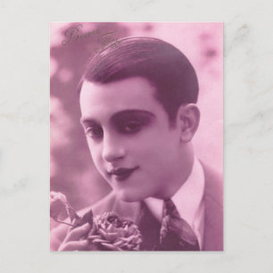 Cartão de posto "Parabéns", cerca de 1910