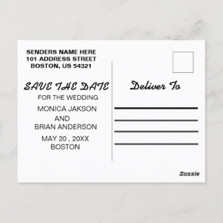 Cartão de posto, posta de casamento, convite de ca