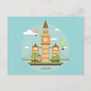 Cartão de Posto postal para o Excelente de Londres