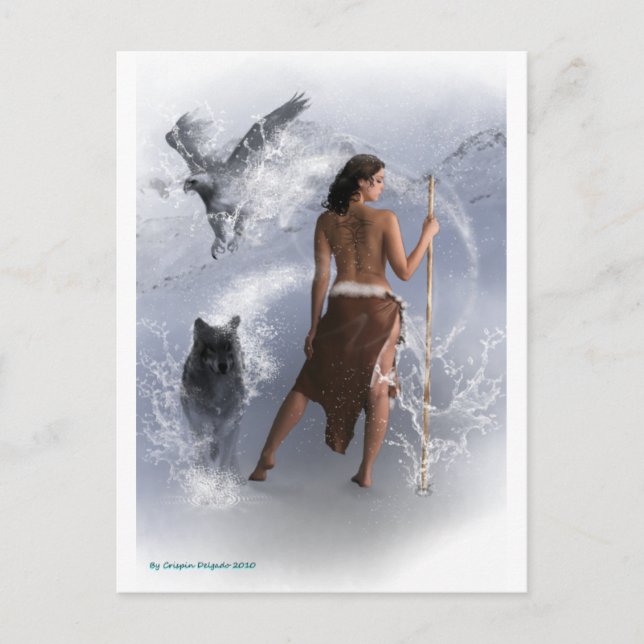 Cartão de Posto Shaman para mulheres (Frente)