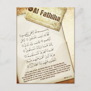 Cartão de Posto Surah Fathiha