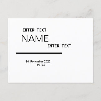 Cartão de posto, Tamanho: Cartão-Postal Padrão, Pa