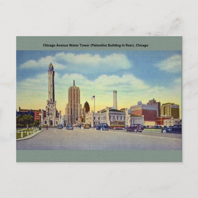 Cartão de Posto Vintage Chicago (Frente)
