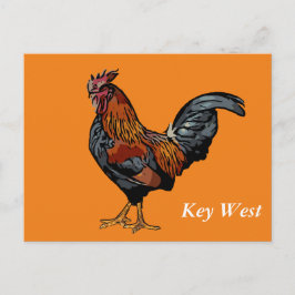 Cartão de Posto West Key Rooster Orange