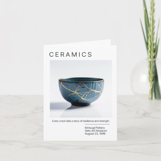 Cartão de Potência Kintsugi Japonês (Frente)