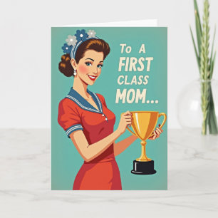 Cartão de Prêmio de Mãe de Primeira Classe