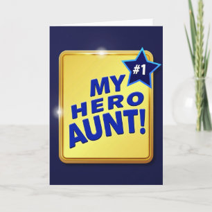 Cartão de Prêmio Minha Heroína Tia Estrela