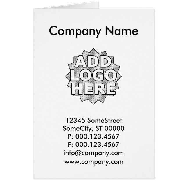 cartão de prêmios de fidelidade de logotipo (Frente)