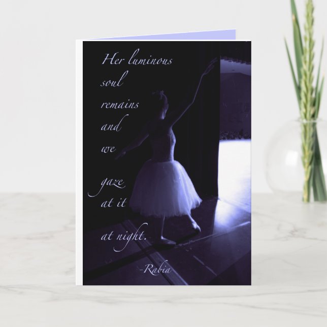 Cartão de Preparação do Dançarino Azul (Frente)