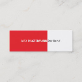 Cartão de presentação vermelho