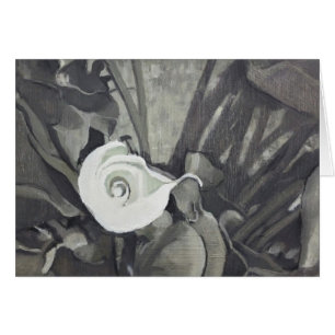 Cartão de presente Calla Lily Fibonacci Gray