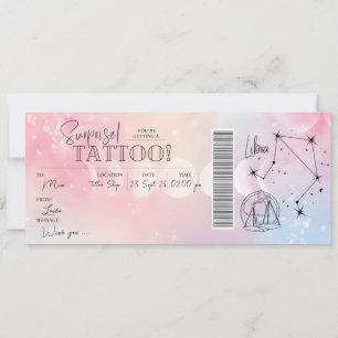 Cartão de Presente de Aniversário com Tatuagem de 