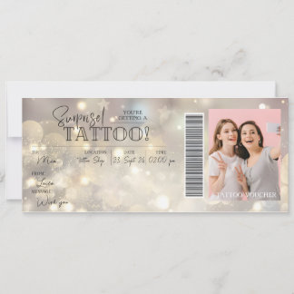 Cartão de Presente de Aniversário de Tatuagem Pess