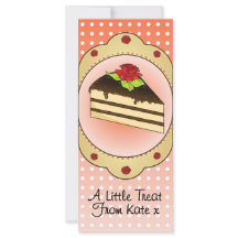 Cartão de Presente de Bolo Tea & Treats com Envelo