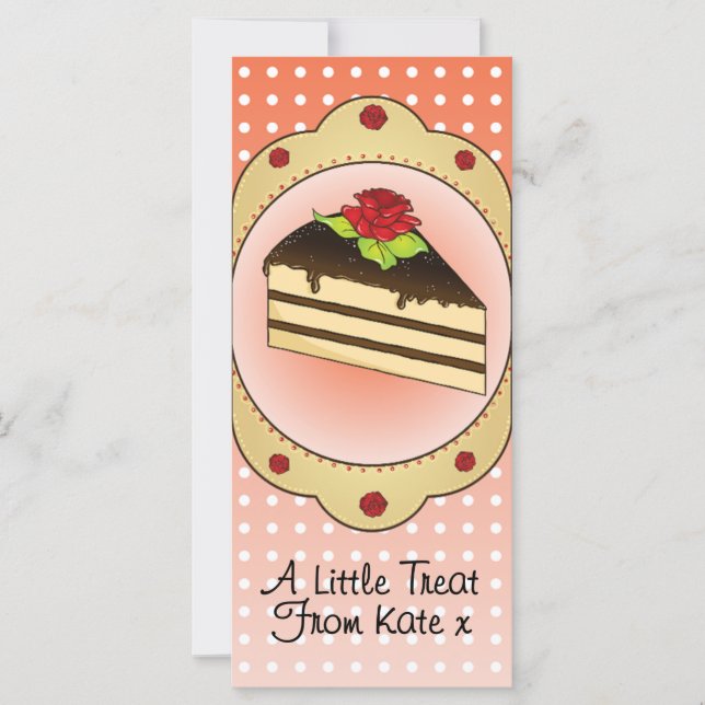 Cartão de Presente de Bolo Tea & Treats com Envelo (Frente)