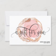 Cartão de Presente de Certificado de gotejamento e