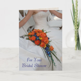 Cartão de Presente de Chá de Noiva com Texto Perso