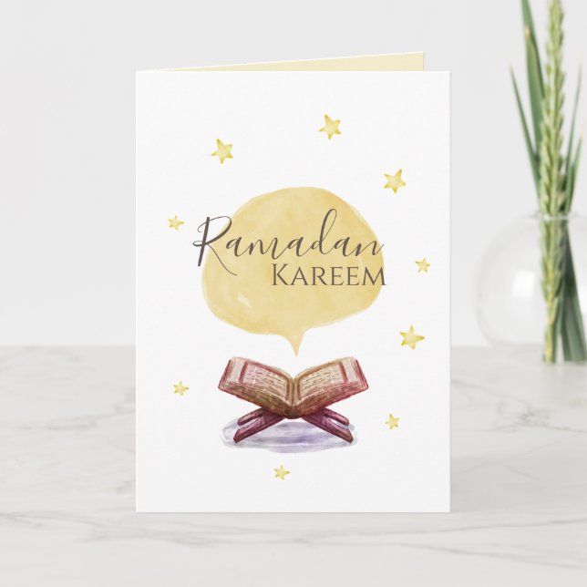 Cartão de presente de Ramadan Kareem (Frente)