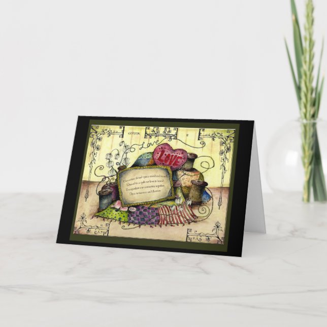 Cartão de presente de segundo de algodão (Frente)