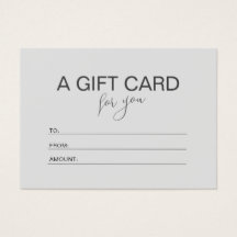 Cartão de Presente de Valor Mínimo do Voucher Rosa