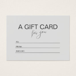 Cartão de Presente de Valor Mínimo do Voucher Rosa