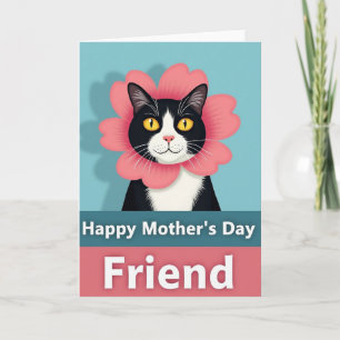 Cartão de Presente do Dia das Mães com Gato Estili