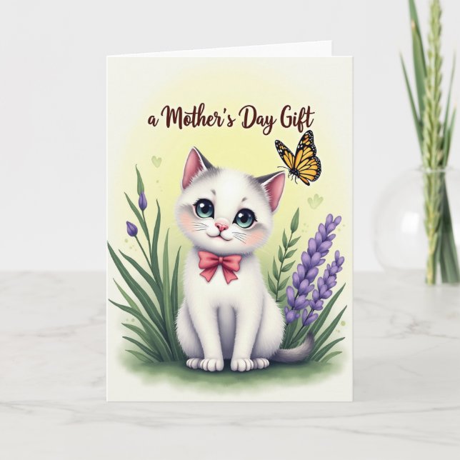Cartão de Presente do Dia das Mães Kitty (Frente)
