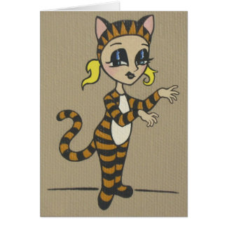 cartão de presente do tigger do lil