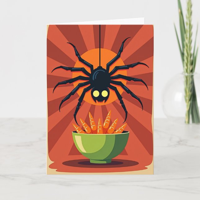 Cartão de Presente Doce Aranha Assustadora (Frente)