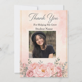 Cartão de Presente Personalizado de Agradecimento