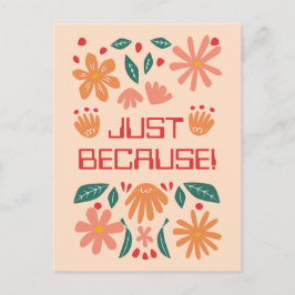 CARTÃO DE PRESENTE PERSONALIZADO SÓ PORQUE SIM