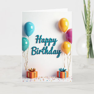 Cartão de Presentes de Aniversário Alegre