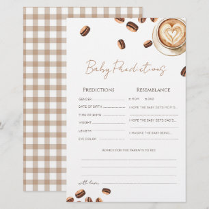 Cartão de previsões Baby is Brewing Coffee Bean Ba