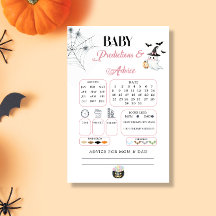 Cartão de Previsões e Conselhos para Bebê Pequeno 