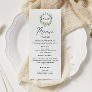Cartão de primavera Cream Garden Floral Wedding